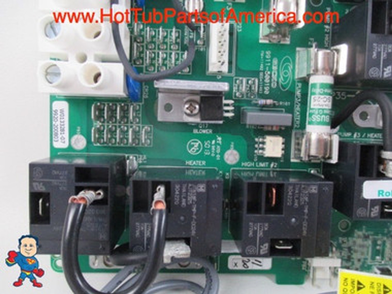 Gecko Board Retrofit, MSPA-1 thru MSPA-4, w/Transformer, Sensors