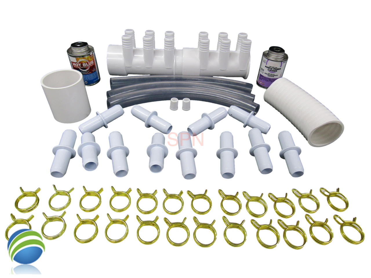 Manifold Hot Tub Spa Dead End (12) 3/4" Outlet Glue And Coupler Kit Video How To