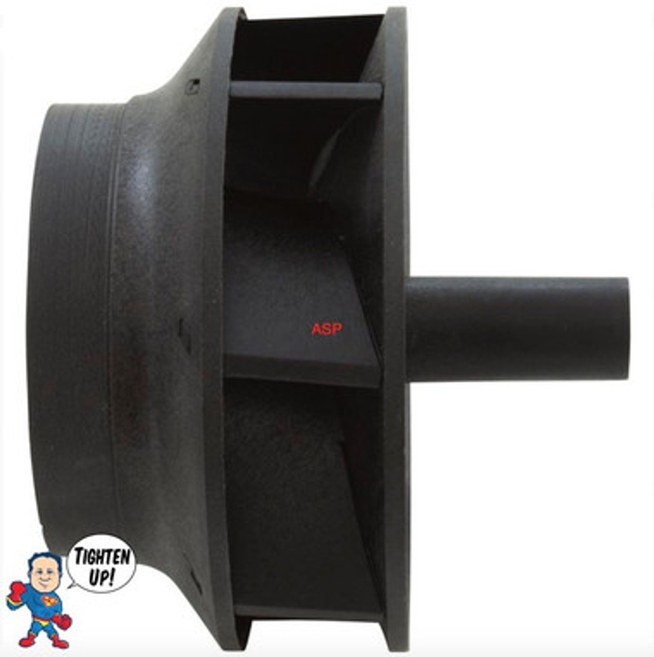 Impeller, Waterway, Viper, 5.0hp, Pump 2 1/2" x 2 1/2" Wet End