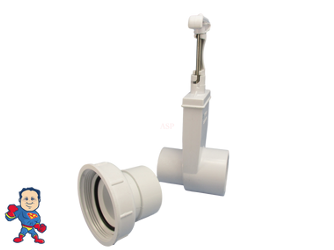 Jacuzzi® J Pump Union & Gate Slice Valve 1 1/2" Street X Slip with How To Video