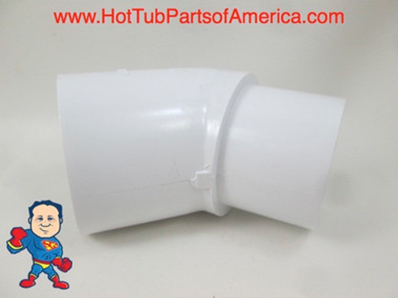 Hot Tub Spa 45° 1 1/2" Street X 1 1/2" Slip Plumbing Ell Fitting How To Video