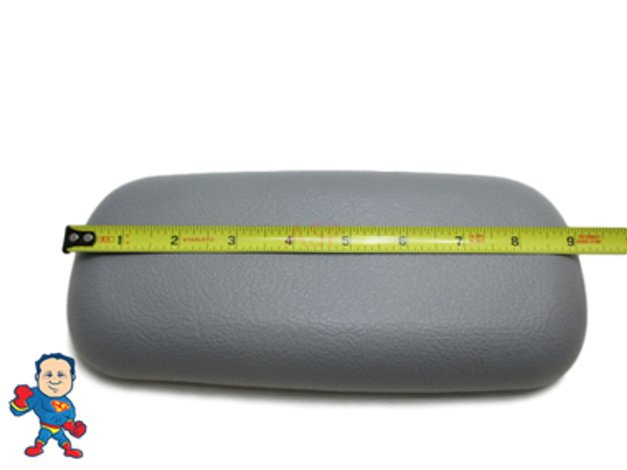 Gray Neck Pillow, 9 1/2" x 4 1/4",  3-3/4" Tabs, Infinity, Raindance, Four Winds, Premier, Serenity, Dimension One