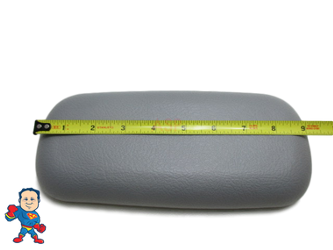 Gray Neck Pillow, 9 1/2" x 4 1/4",  3-3/4" Tabs, Infinity, Raindance, Four Winds, Premier, Serenity, Dimension One