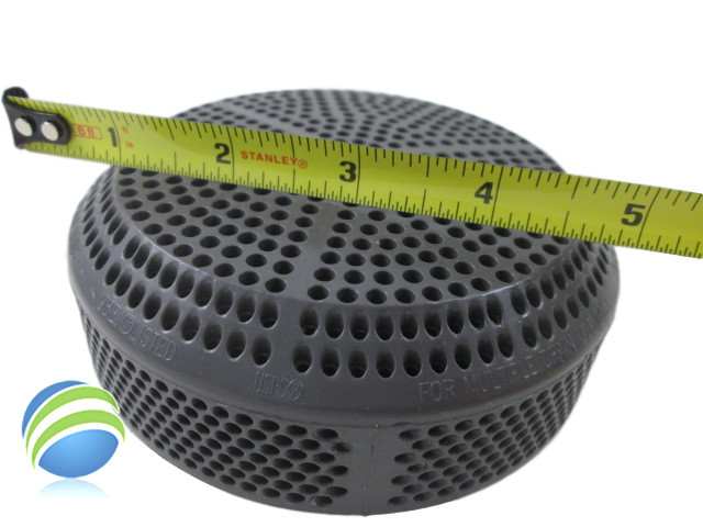 Suction Return Replacement Cover CMP 4-15/16" Diameter 170 gpm Dark Gray Pentair  Replacement