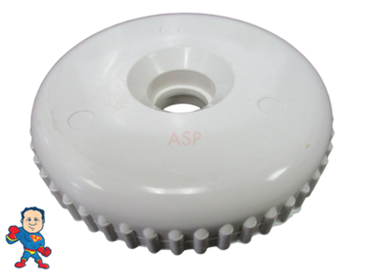 Cal Spa Diverter "BUTTRESS" Cap 3 1/2" Valve Hot Tub White How To VideoYour part will not have BUTTRESS written on the inside in black writing, this was for illustration purposes only. Be sure to look and feel on the inside for the word BUTTRESS.