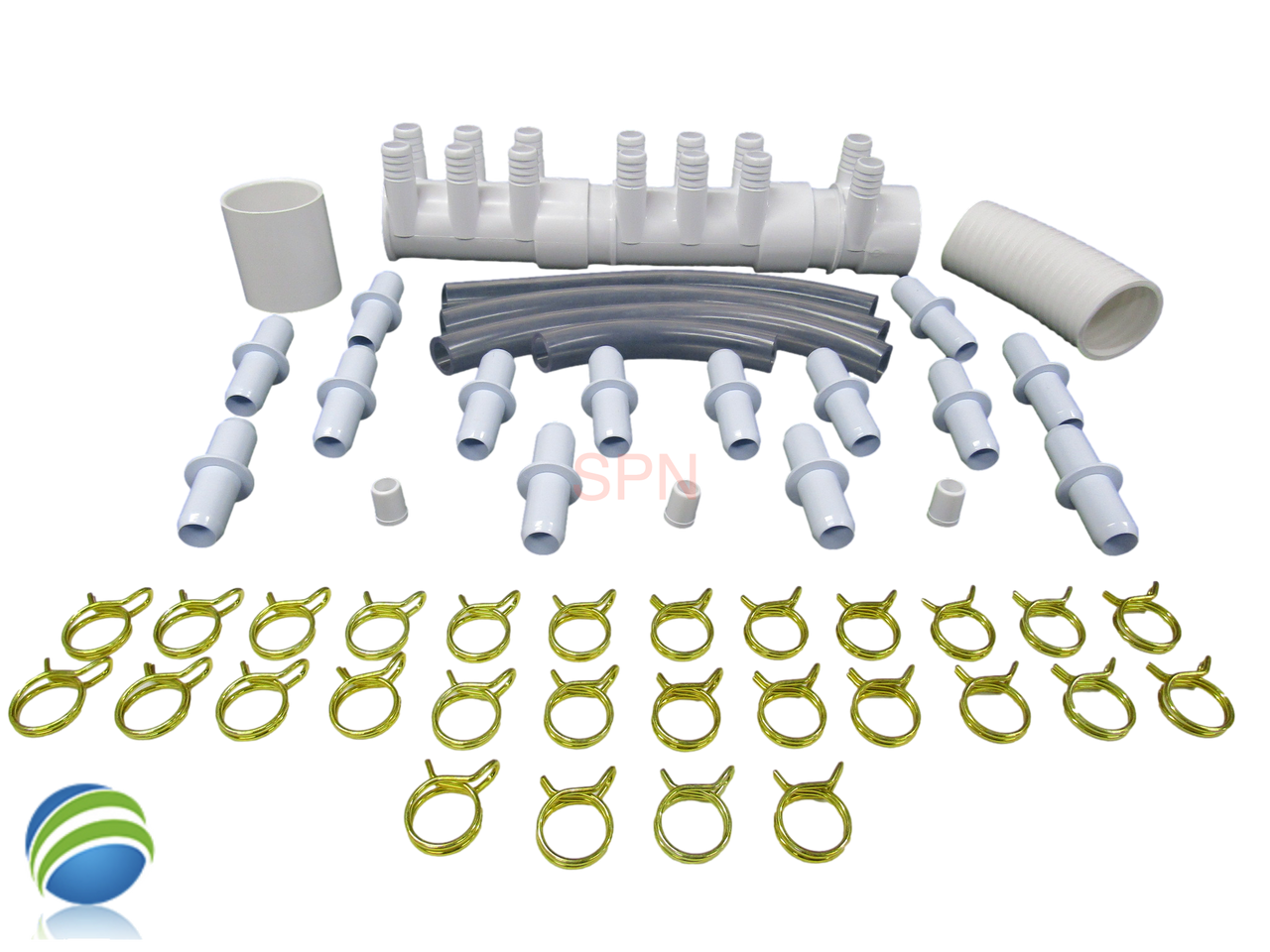 Manifold Hot Tub Spa Dead End (14) 3/4" Outlets with Coupler Kit Video How To
