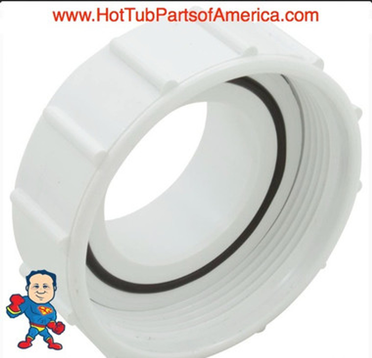 O-Ring for Hot Tub Spa 2 1/2" Pump Union for Viper Xp3 Some Executive
This O-Ring fits a Pump Union that looks similar to this...