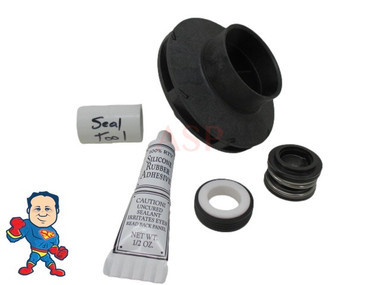 XP2 1.0 HP 2 1/8" Eye Impeller & Seal (2) Bearing Kit Aqua-Flo 230V 8 Amp or 115V 12 Amp