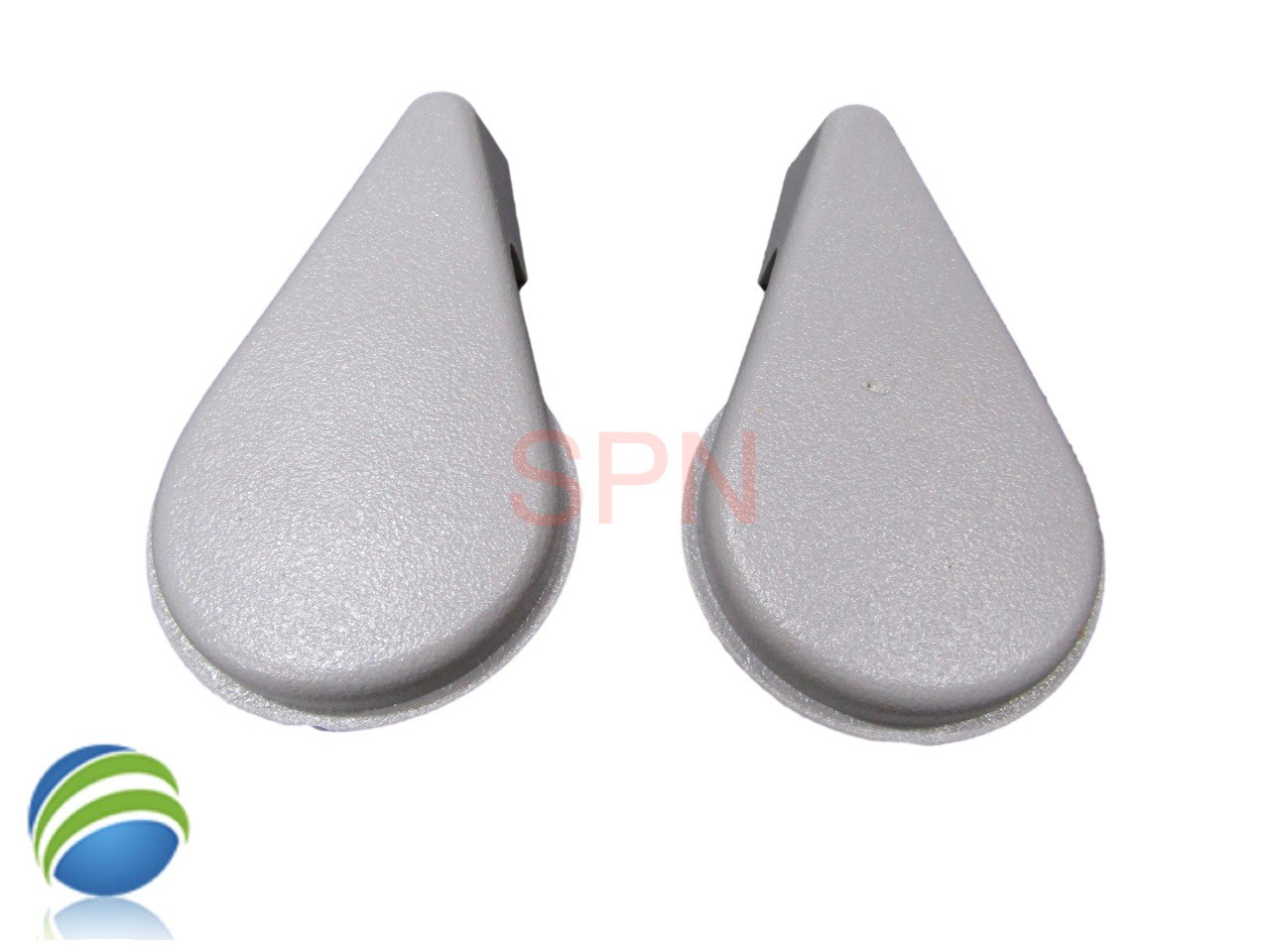 Set of (2) Spa Hot Tub Diverter Reinforced Handle Knob 4" Long 2" Wide Gray How To Video