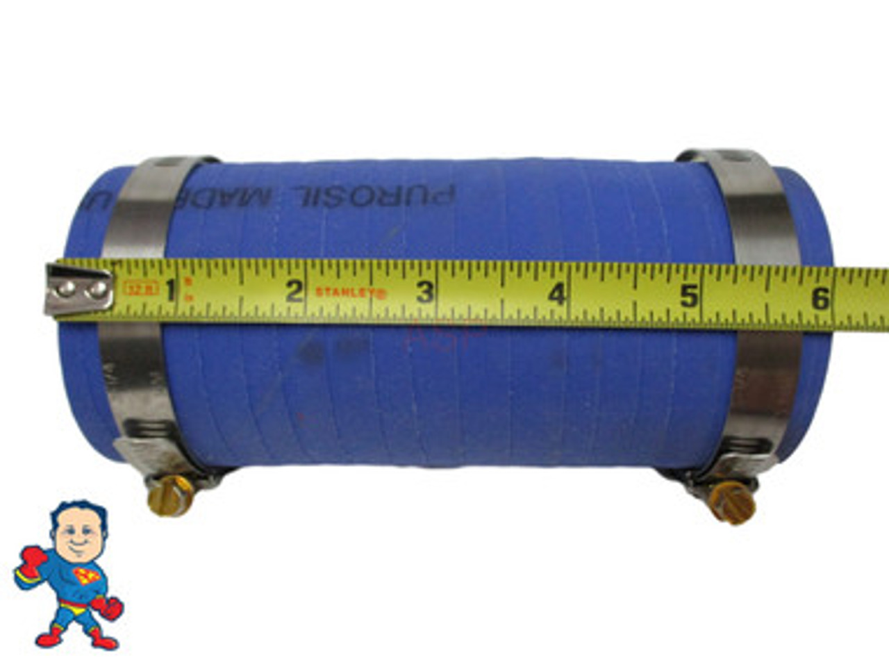 Hot Tub Spa 6" RADKit® 2" Fitting Outside Coupler Kit Plumbing PVC Fitting 
Most 2" Fittings measure about 2 11/16" Outside Diameter...