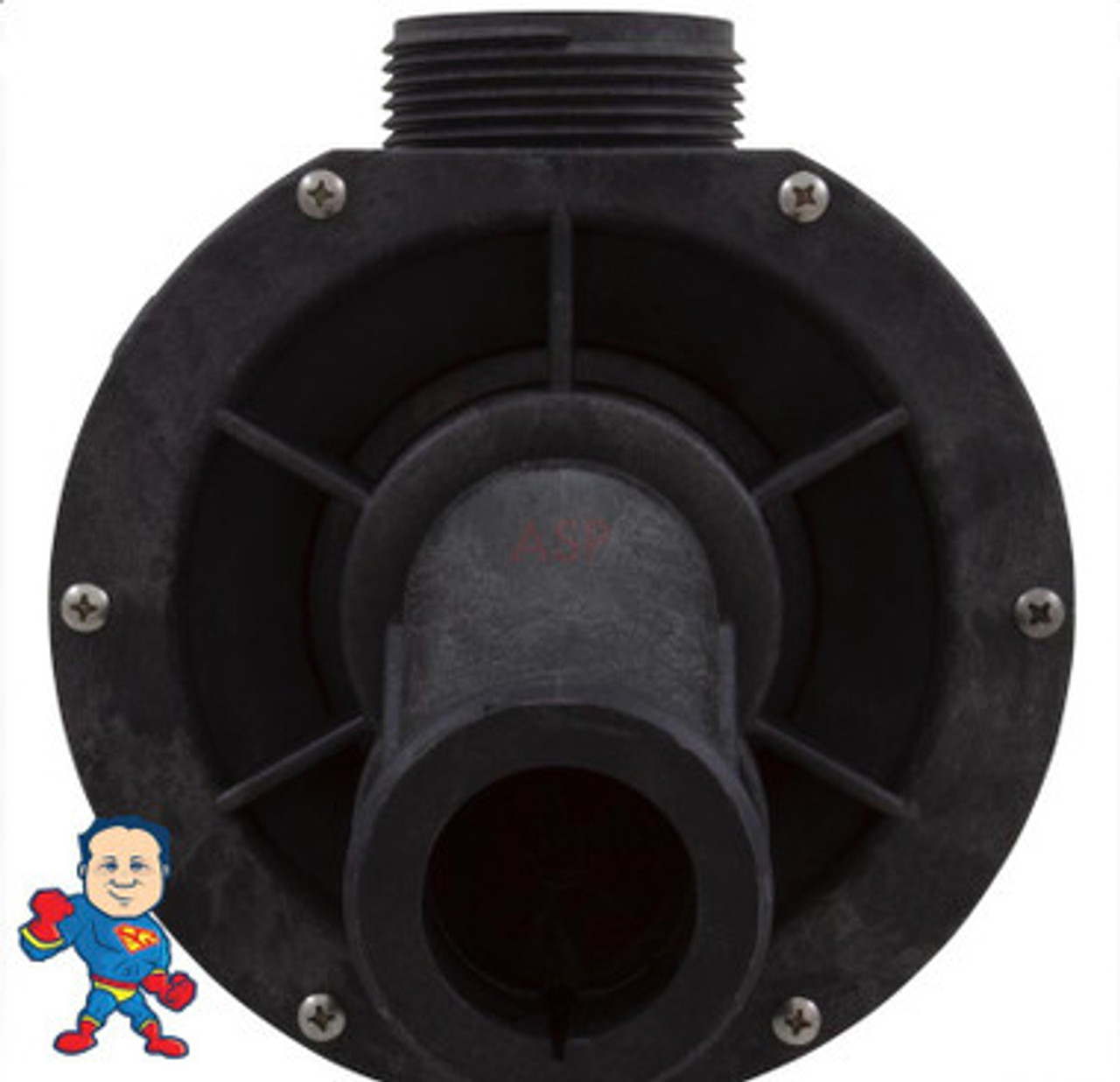 Wetend, Bath Pump Wet End, Aqua-Flo TMCP, 1.0HP, CD, 48-Frame, 1-1/2"MBT, (Self-Drain)