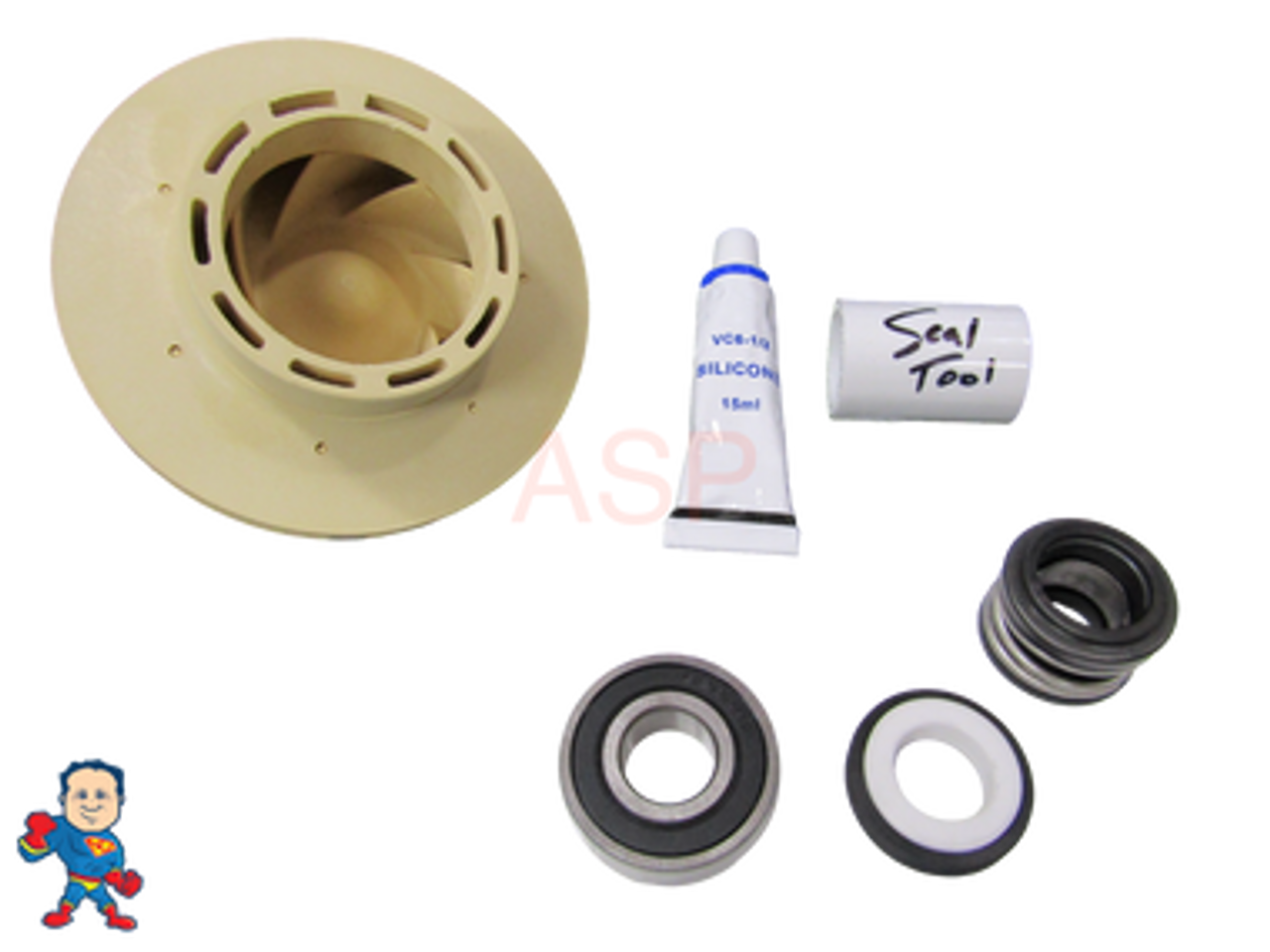 Spa Hot Tub Pump 2.5HP Impeller & Seal Kit May 2009+ Jacuzzi®  Premium or Sundance® Video How To This pump will have WUA400I WUA400-II and will also have one of these numbers on it. 6500-352, 6500-363, 6500-365, 6500-367