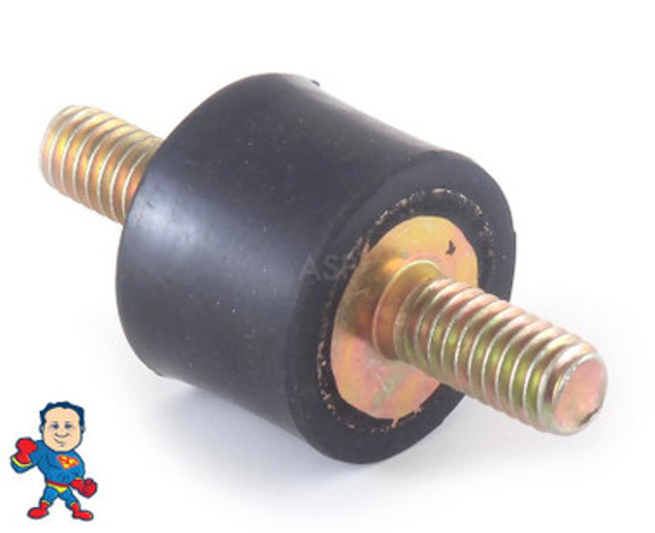 Jacuzzi, Sundance, Pump Motor Base Assembly, Rubber, Vibration Dampener, 3/4"Thick, 5/16"Threads