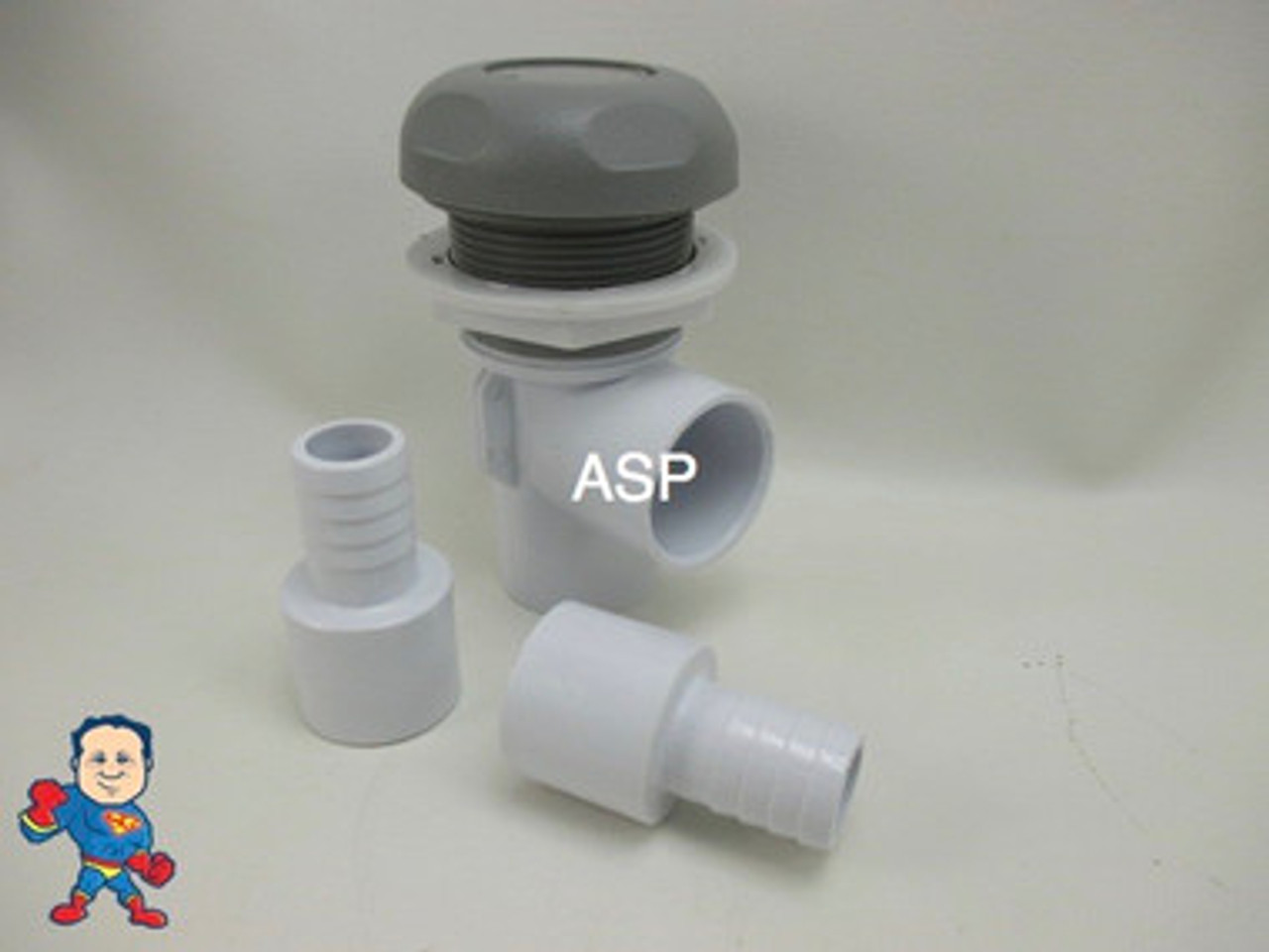 Hot Tub Spa Part Gray Waterfall Valve with (2) Straight Barbs Video How To