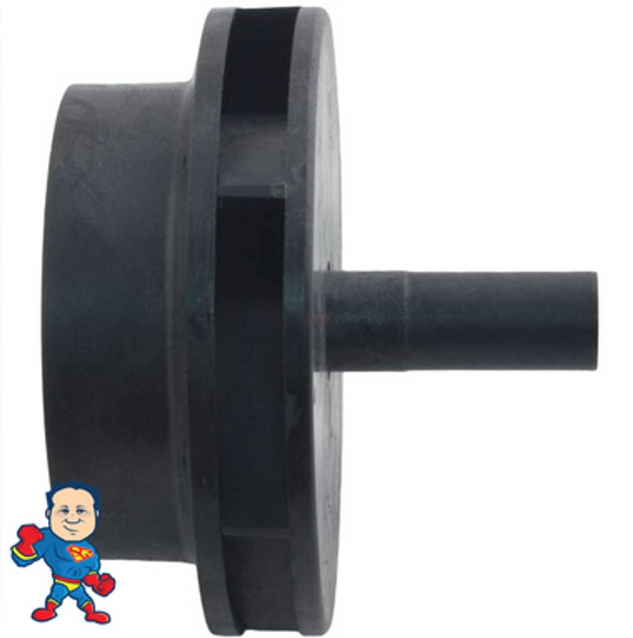 Impeller, Jacuzzi, Piranha,Thera-Max,Thera-Flo,1.5hp, Sundance Jacuzzi J Series
Note: This Impeller will not look like the original but will work in the housing.. Base your choice on the amperage in this case about 9.0 Amps...