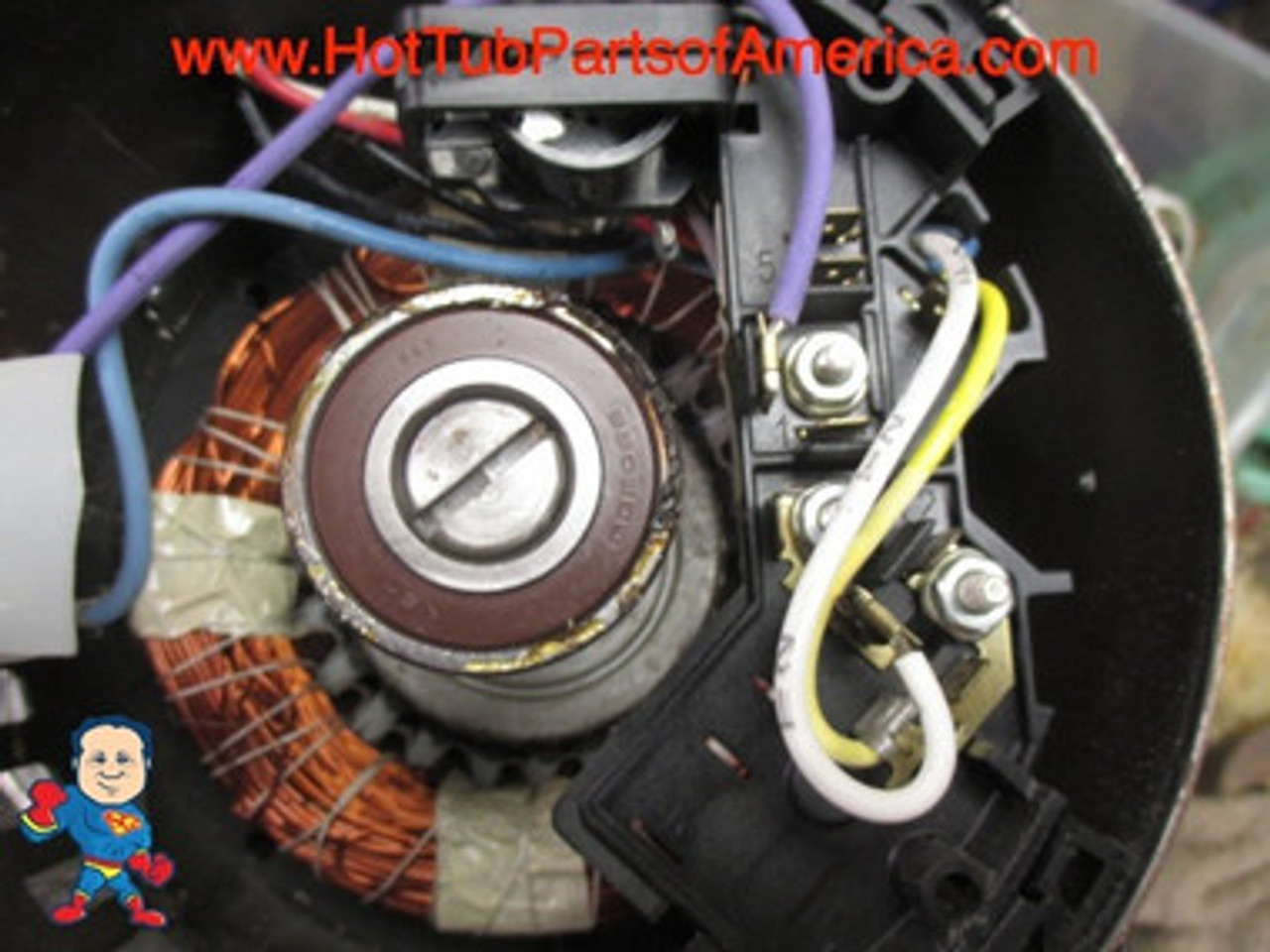 An Example of a 230V (2) Speed GE Regal Beloit motor wiring on the Motor End:
Low Speed Black wire goes on (2)
High Speed Red Wire goes on (3) 
Common or Neutral White Wires goes on (1) Note: In this case this wire would be Hot 115V..
Green goes on 1/4" Screw to the body cover...
Pay no attention to the colors they show by the speeds...