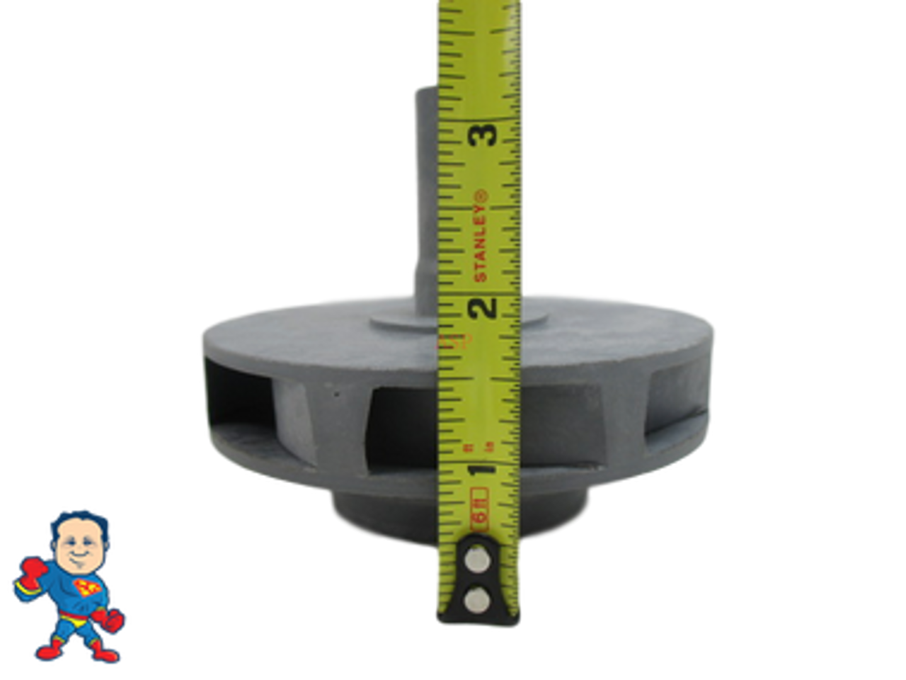 Impeller, Piranha, Sundance, Jacuzzi,  2.5HP, Fits some Piranha (8) Mount