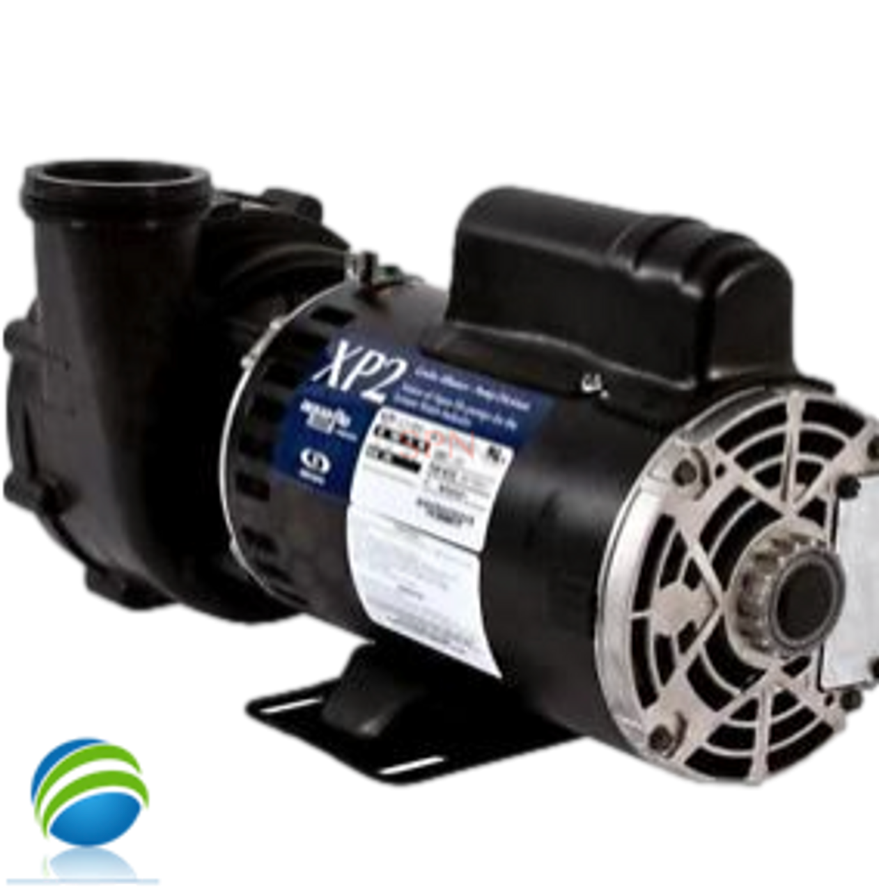 Hot Spring, Watkins, Pump, Vendor Code 4081, 72196, 73023, 2.5HP, 230v,2-spd, 48frame
The Suction and Pressure side of this pump measures about 3" edge to edge across the threads..