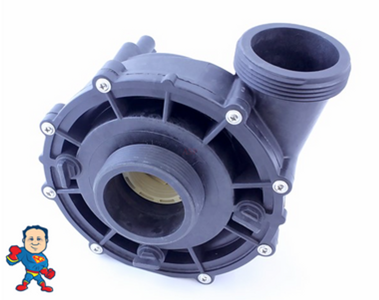 1HP 48FR WUA 100 Spa Hot Tub Pump Wet End fits Guangdong LX Pumps 2" X 2"