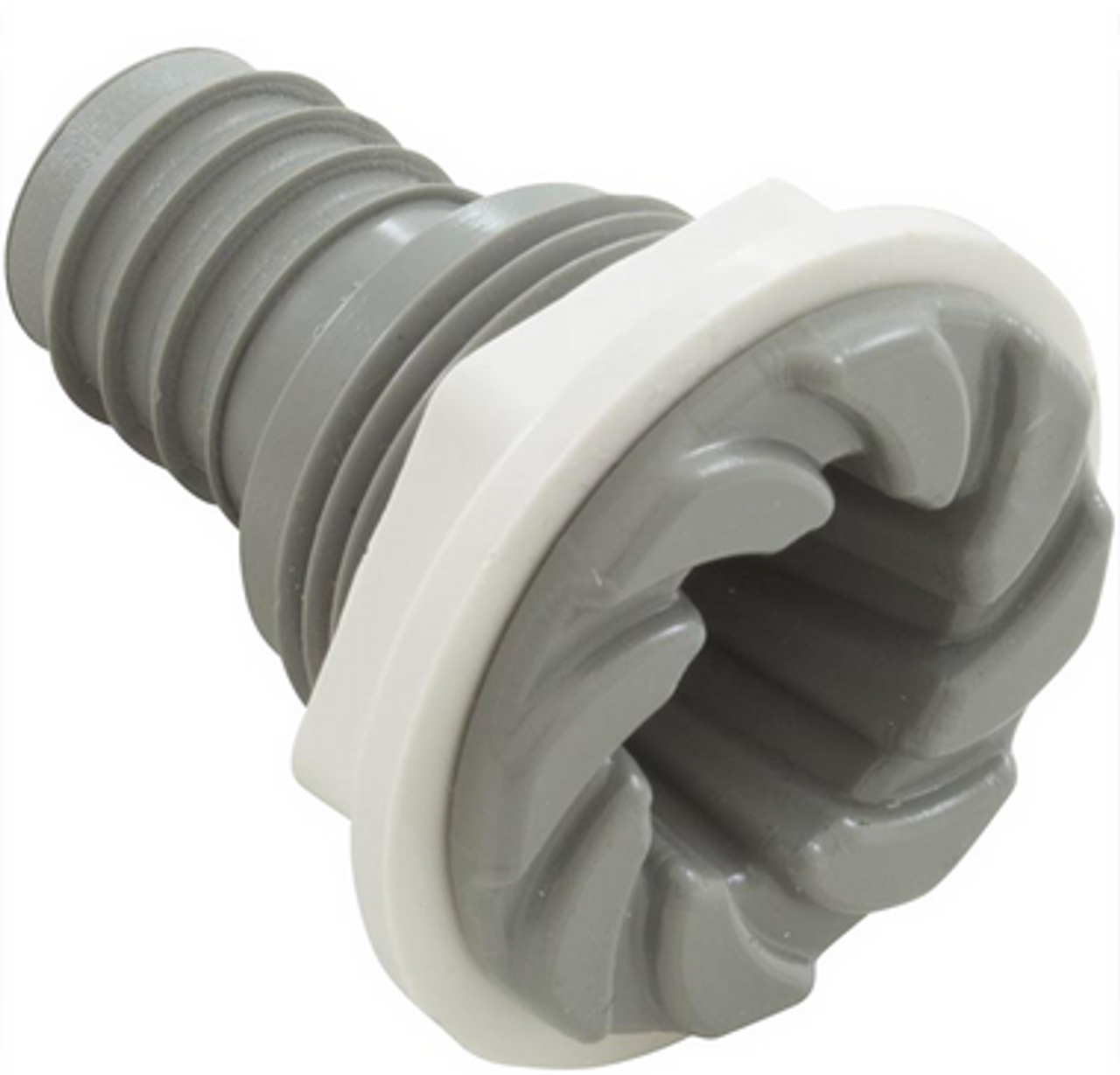 1 5/8" Face, Jet Assembly, Waterway, Ozone, Swirl Face, 1 1/4 to 1 1/2" Hole Size, 3/4" Barb, Gray