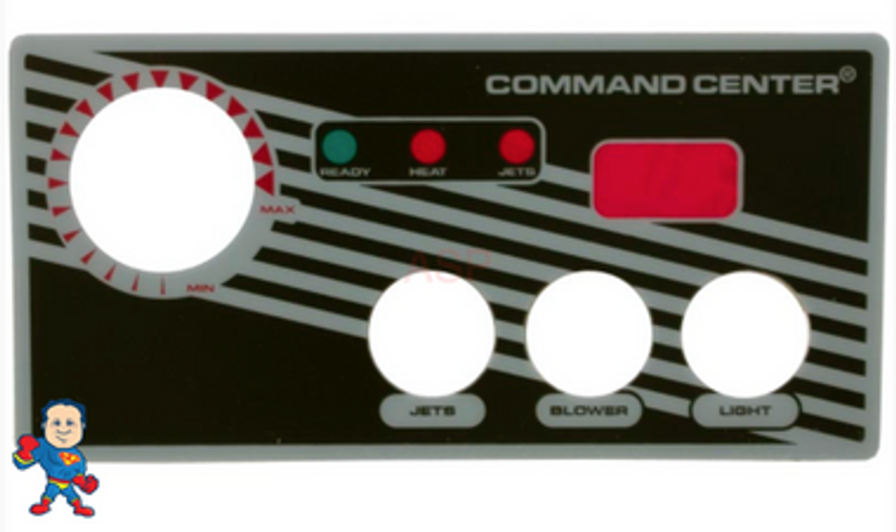 Overlay, 3-Button, Analog Topside Control, Air, Tecmark, Tridelta, Temp Display, Command Center