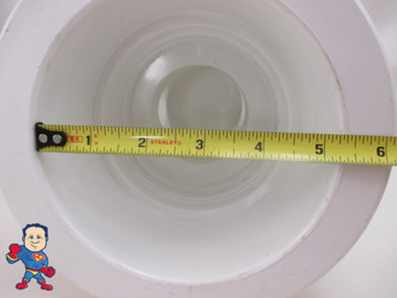 212-7010 Jet Body for Waterway 7 1/2" Jumbo Jet 1 1/2" Water x 1" Air,  5 3/4" Hole