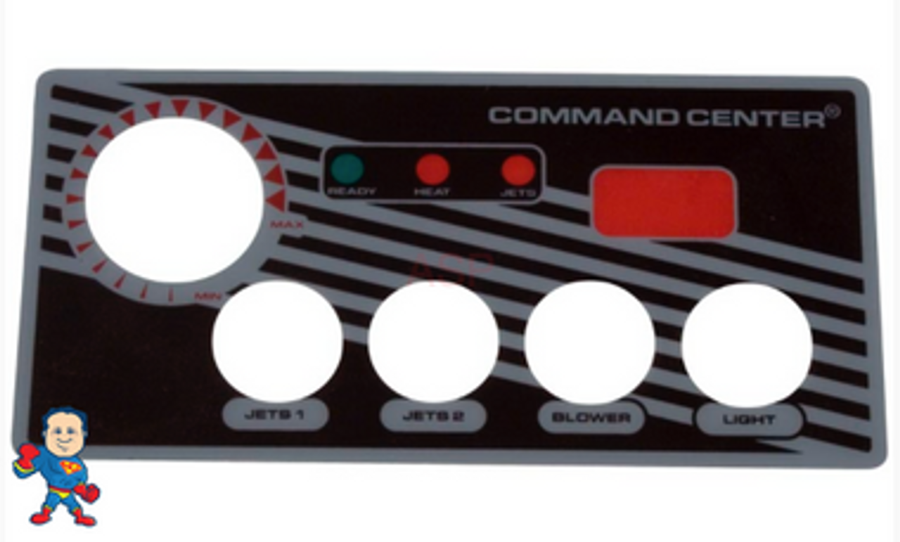 Overlay, 4-Button, Analog Topside Control, Air, Tecmark, Tridelta, Temp Display, Command Center