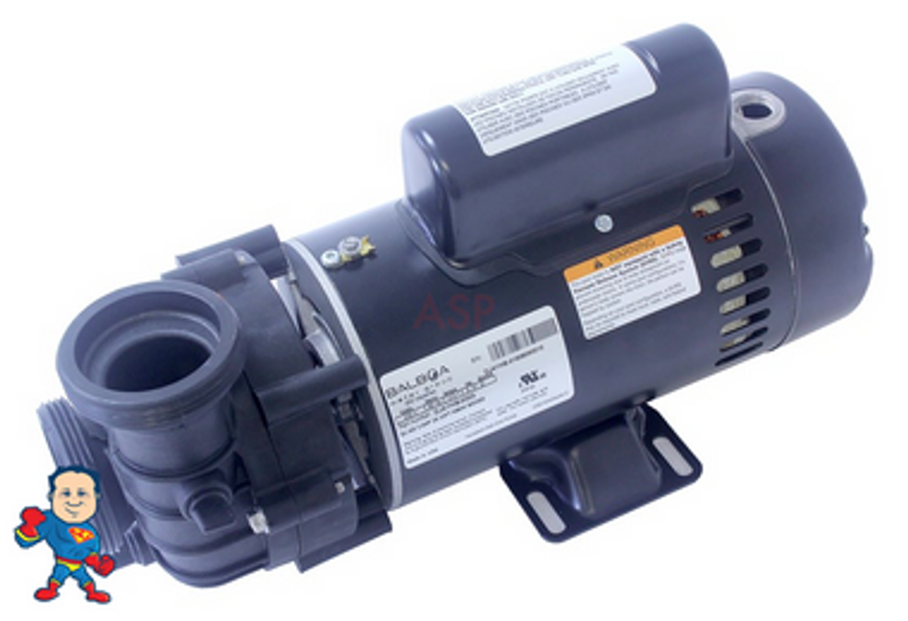 Pump, Sta-Rite, Dura-Jet, DJ, 1.5hp, 115v, 2-spd, 48fr, 2"Side Discharge