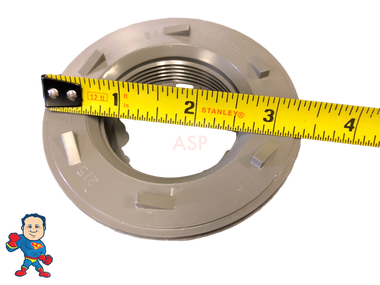 Lo-Pro Floor Drain With Old Style Conversion Kit, 3/4" Slip Barb Ell, Gray, 3-1/2" Face Width