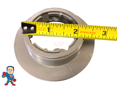 Lo-Pro Floor Drain With Old Style Conversion Kit, 3/4" Slip Barb Ell, Gray, 3-1/2" Face Width