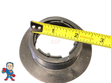 Lo-Pro Floor Drain With Old Style Conversion Kit, 3/4" Slip Barb Ell, Dark-Sliver-Glitter, 3-1/2" Face Width