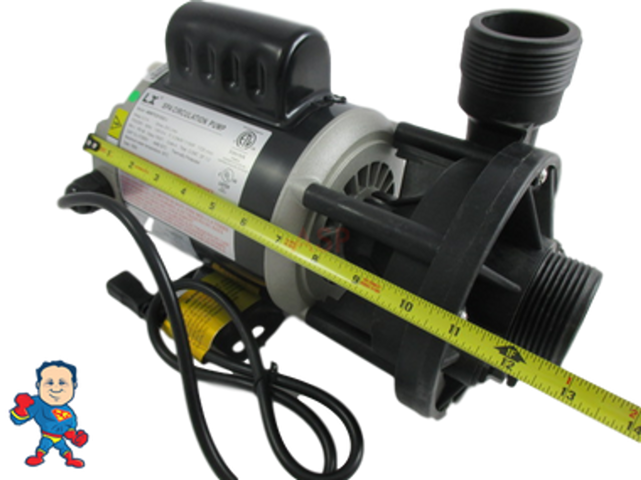 Circulation Pump, LX 48WTC, 1/8HP, 115 or 230V, 1.6 or 0.8A, 1-1/2"MBT, Side Discharge