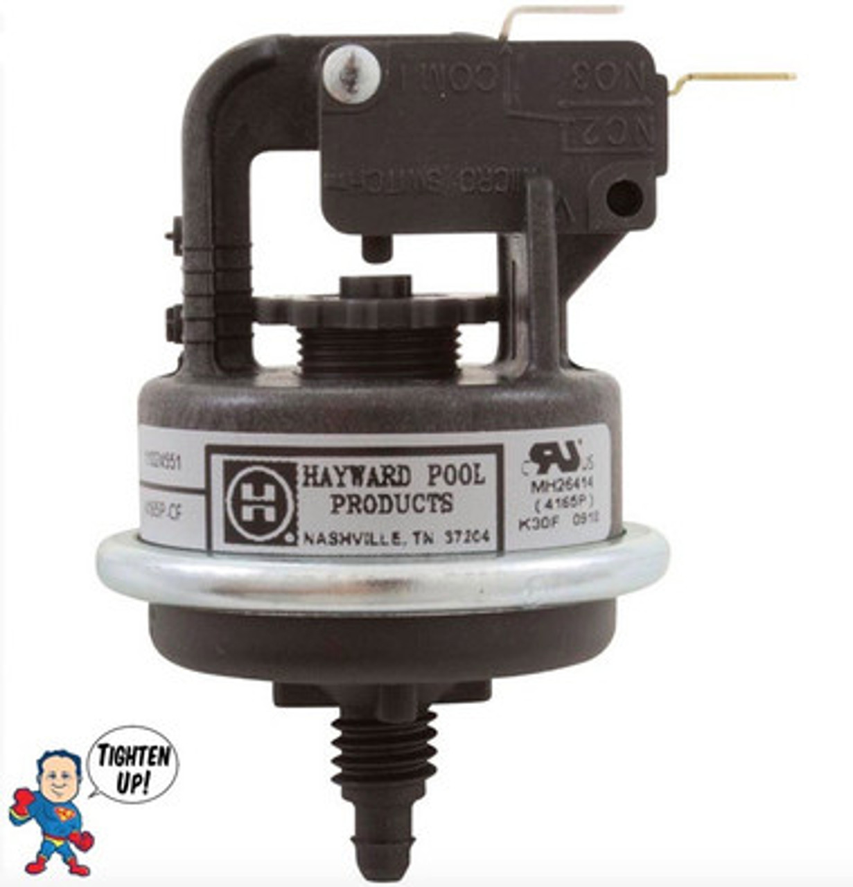 Water Pressure Switch, Hayward, HeatPro, Flow Switch, Pool Heater, HP20654T, HP21104TC, HP21404T, HP21124T