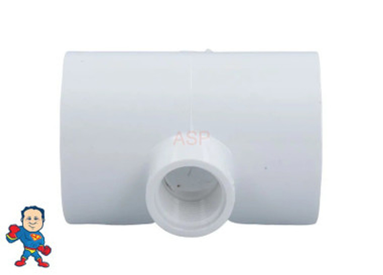 Tee, 2"slip x 2"slip x 3/4" Female Pipe Thread