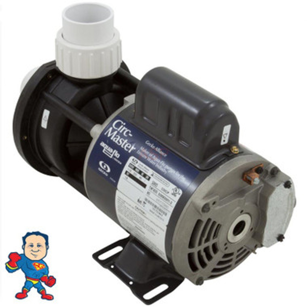 Circulation, Gecko AquaFlo CMCP, 1/15hp, 230v, 1-1/2", Center Discharge