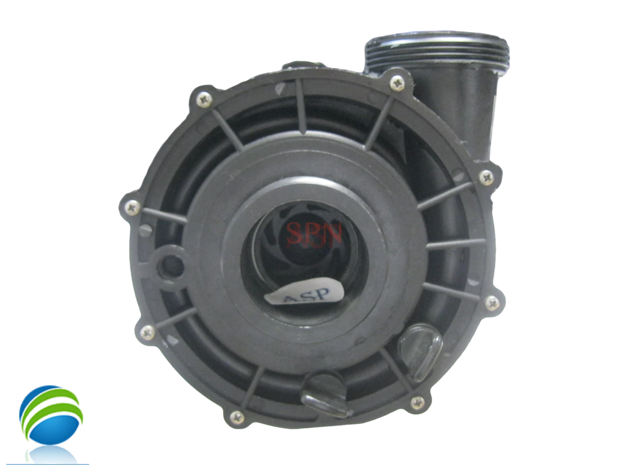 The wet end on this pump can be turned to different positions. You simply loosen the through bolts on the back of the motor and pull the bolts out and turn the wet end the way you want it turned and put the through bolts back in..