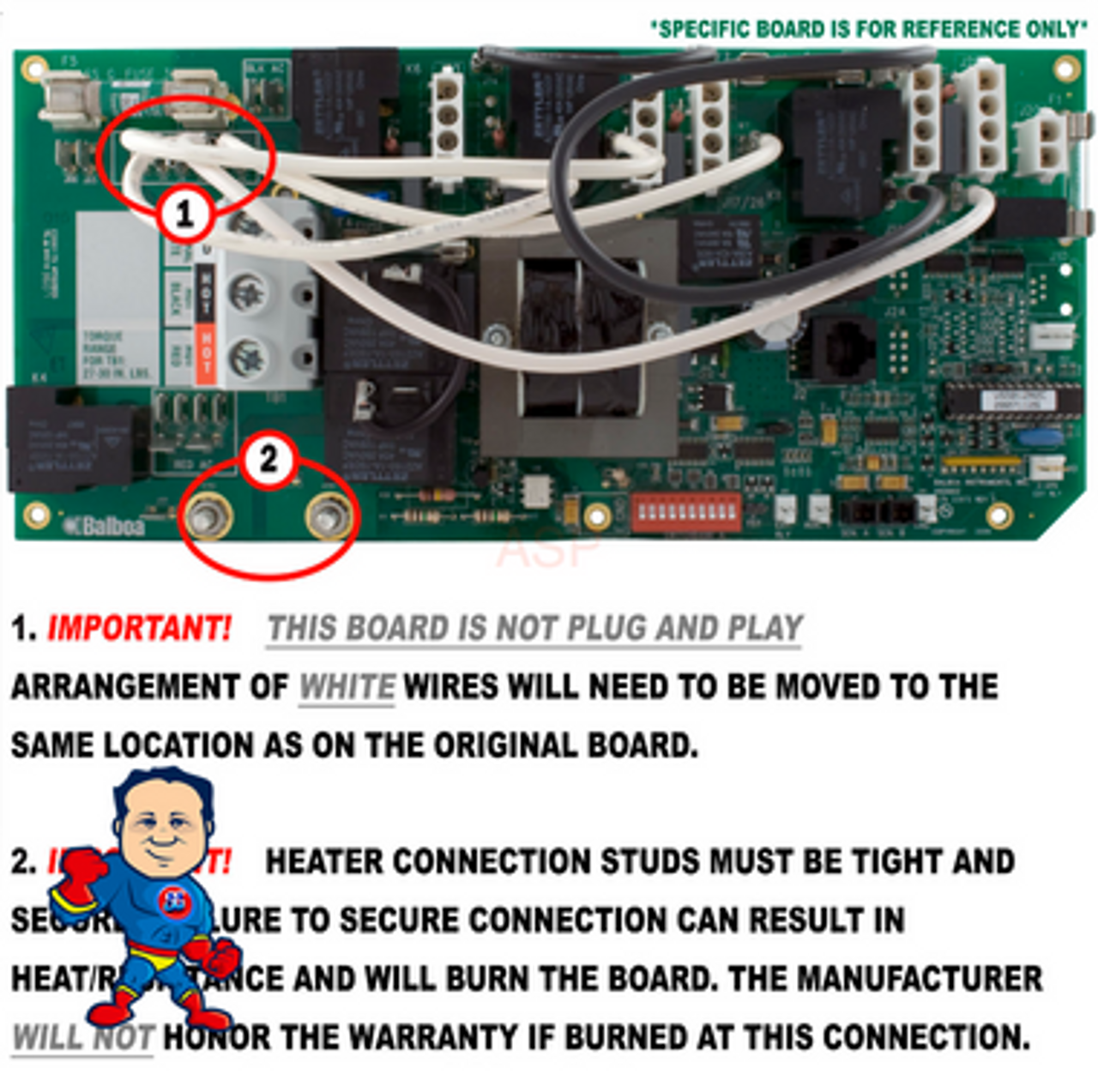 PC Board, Balboa, VS504SZ, (2) Pump System and Blower or 3 Pumps