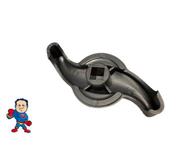 Jacuzzi J-200 Series Spa Hot Tub Diverter Silver S Handle 4 5/16" Long  2 1/8" Wide and Cap 3 11/16" Wide Graphite