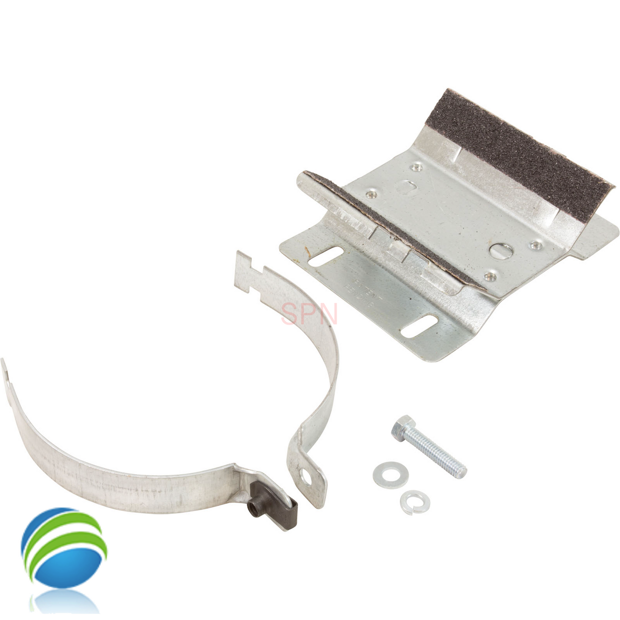 Here is the cradle that this motor fits into. The band secures the motor to the base