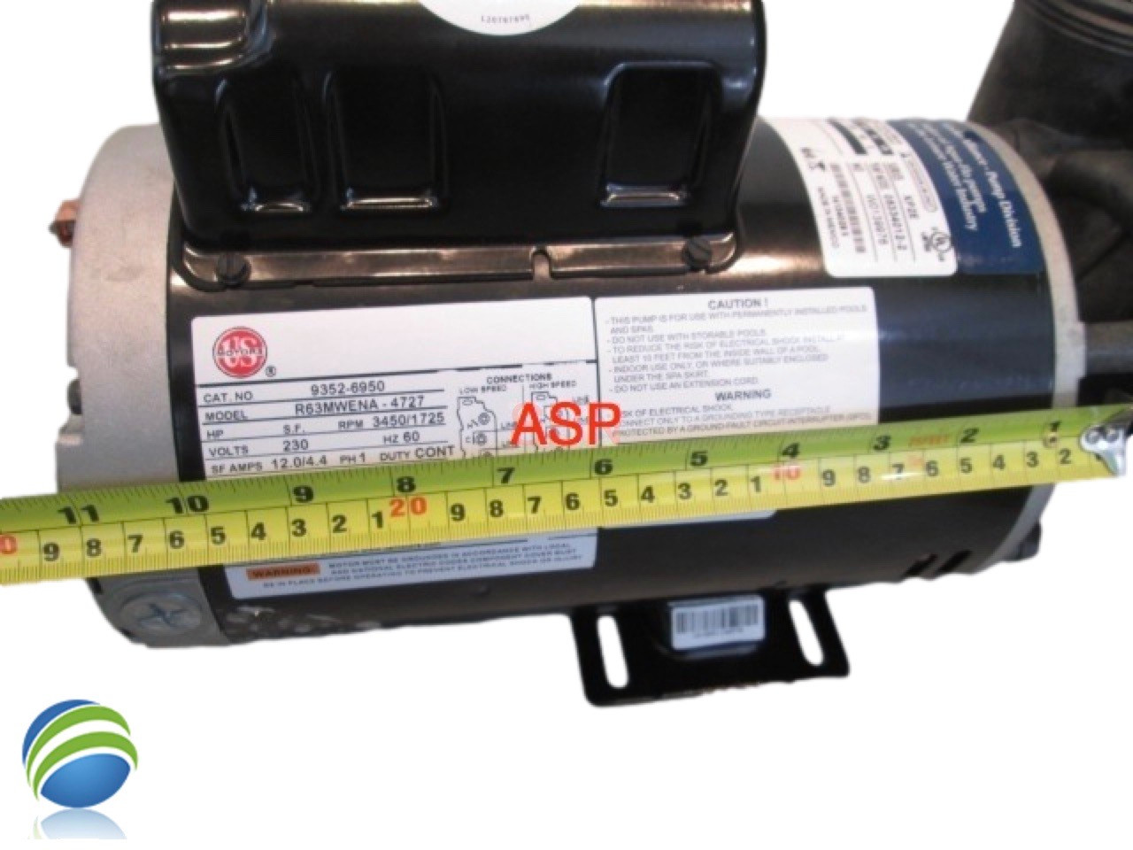 Complete Pump for Sundance, TheraMax II, 6500-901 or 6500-902,  2.5HP, 230v, 56fr, 2"X 2" 1 Speed 11-12A