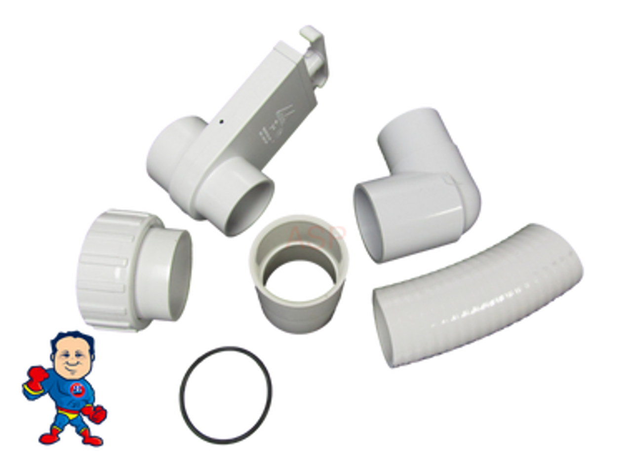Hot Tub 2" 90° Pump Union To Plumbing Connection Kit
