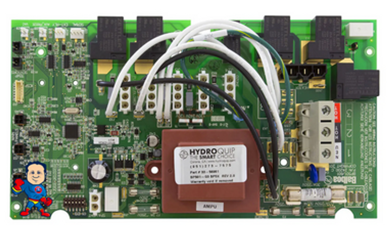 PC Board, Balboa, BP501G3,  (2) Pump System, 4 Pin Molex Style Connector