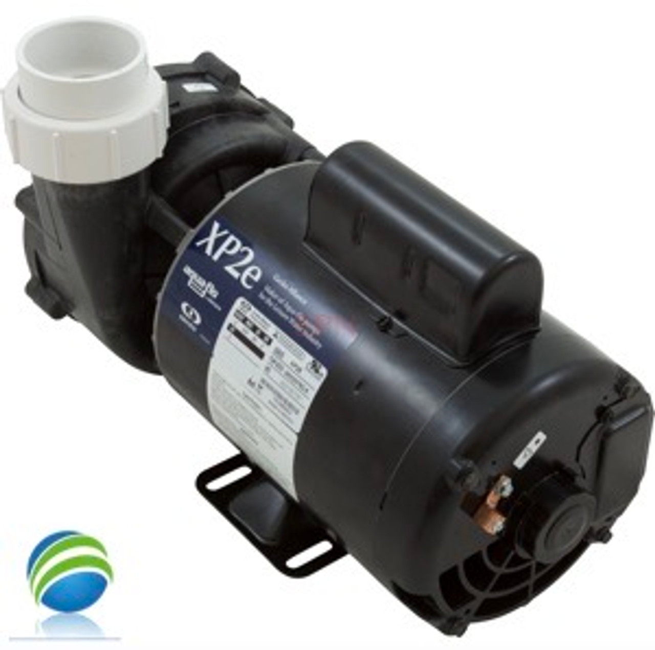 Complete Pump, Aqua-Flo, XP2e, 3.0HP, 230v, 56fr, 2 1/2"X 2" 1 or 2 Speed 10A
The inlet measures about 3 11/16" across the threads.
The outlet measures about 3" across the threads.