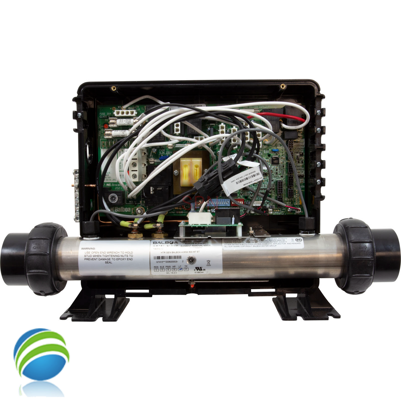 NLA Control, Balboa, EL2001M3, P1 (2) , P2 (2) , Blower or Pump 3, 4kW, 230v