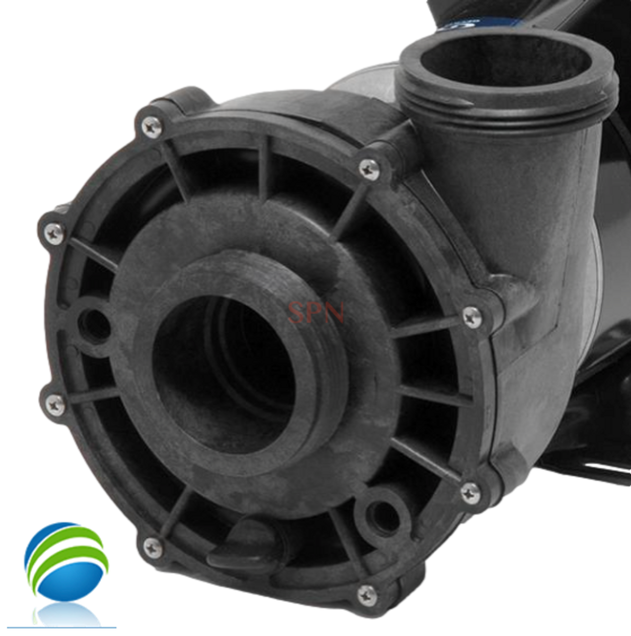 Complete Pump, 39578, Watkins, Wavemaster, 2.5HP, 230v, 2-spd, 48frame, 2", 1 or 2 speed 10.7A
The Suction and Pressure Side measure about 3" Edge to Edge..
