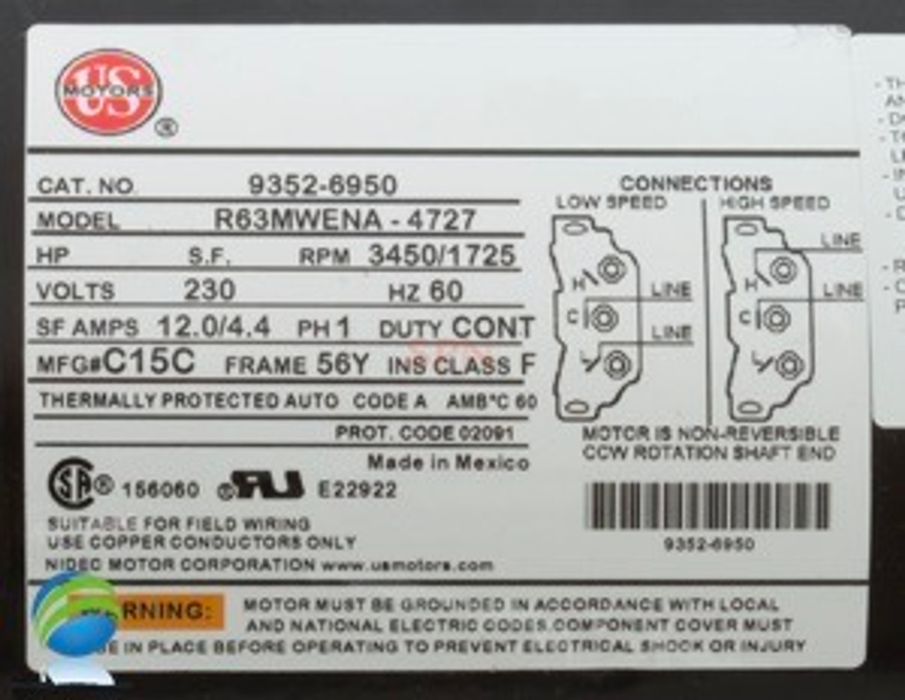 Complete Pump, Aqua-Flo, XP2e, 4.0HP, 230v, 56fr, 2 1/2"X 2" 1 or 2 Speed 12A
The inlet measures about 3 11/16" across the threads.
The outlet measures about 3" across the threads.