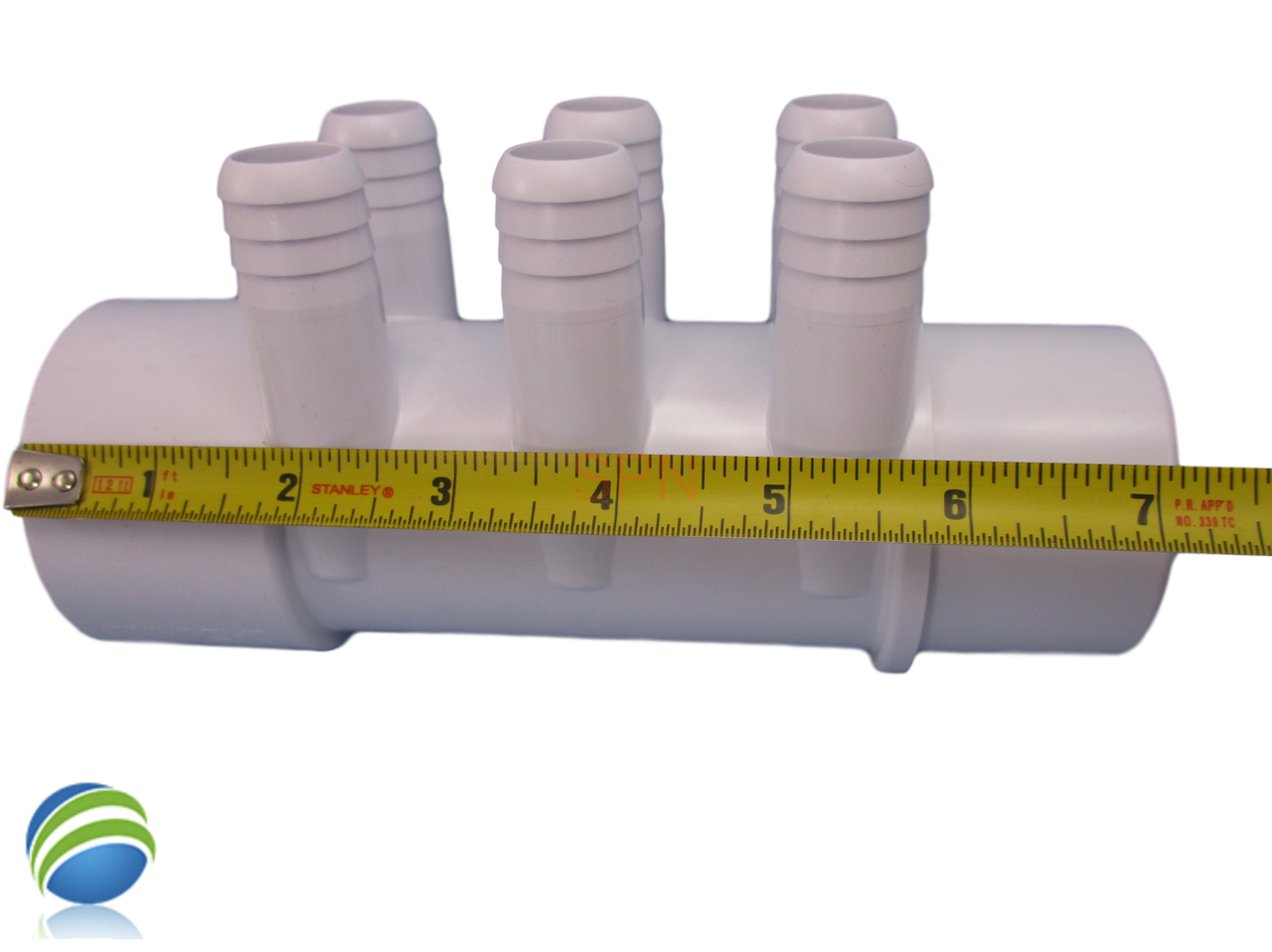 The manifold featured in this kit is Open on both ends.. One end receives a 2" Pipe or fitting that would measure 2 3/8" OD and on the other end glues inside of a 2" fitting that would measure 2 3/8" Inside Diameter..