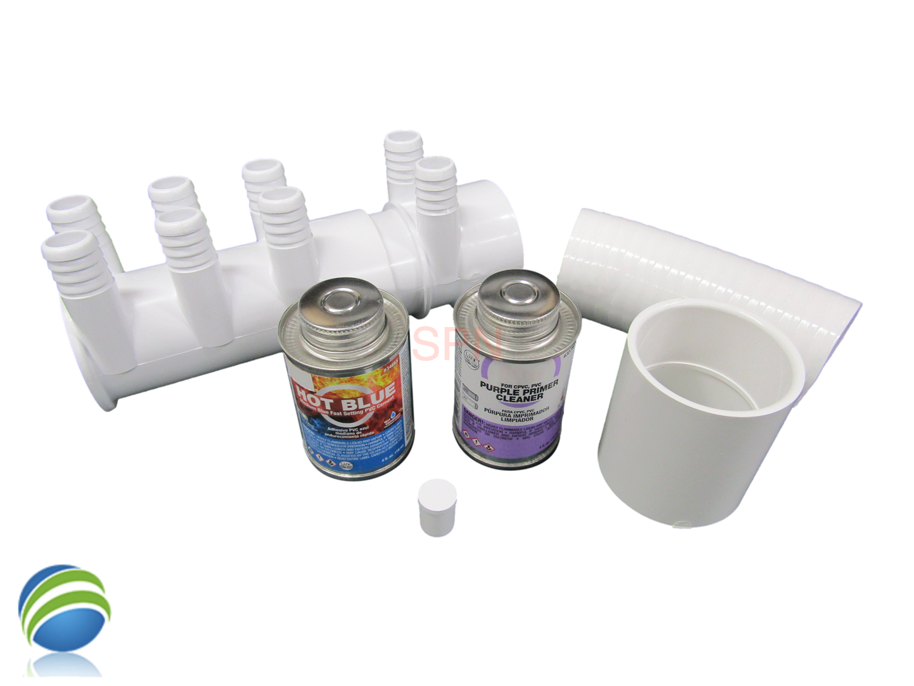 Water Manifold, Base Glue Kit, 2" with (8) 3/4" Outputs & Coupler Video How To