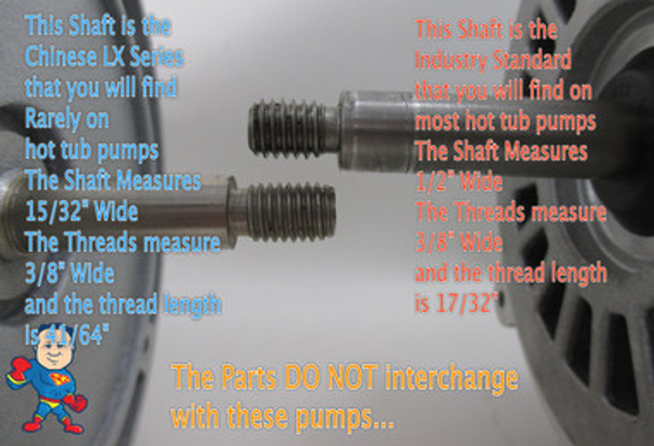 Compare the shafts to be sure that this impeller is correct...