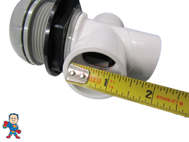 Small Diverter Valve, Hydro-Air,  Hydroflow, 1" Slip x 1" Slip x 1" Slip , 2 Port, Gray